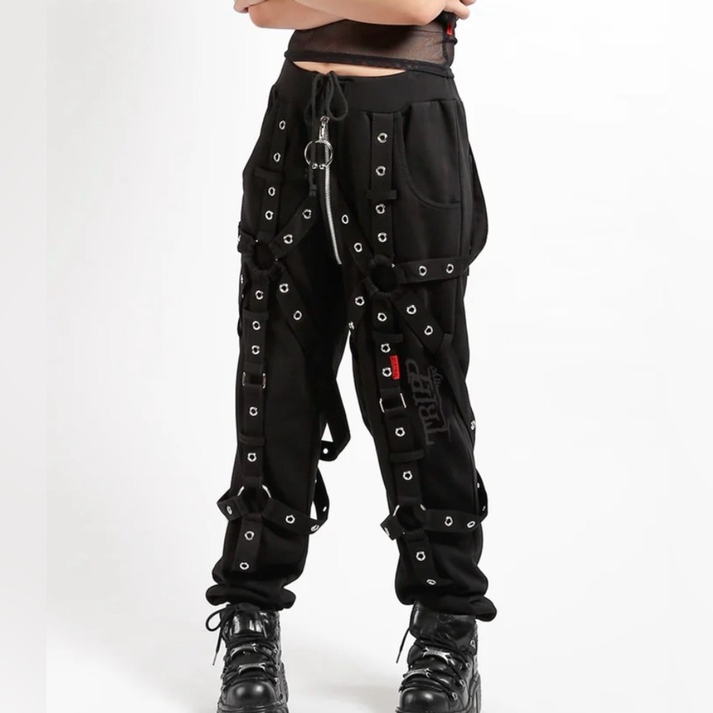 Tripp NYC Harness Sweat Pants Jogger Pants Black Size L